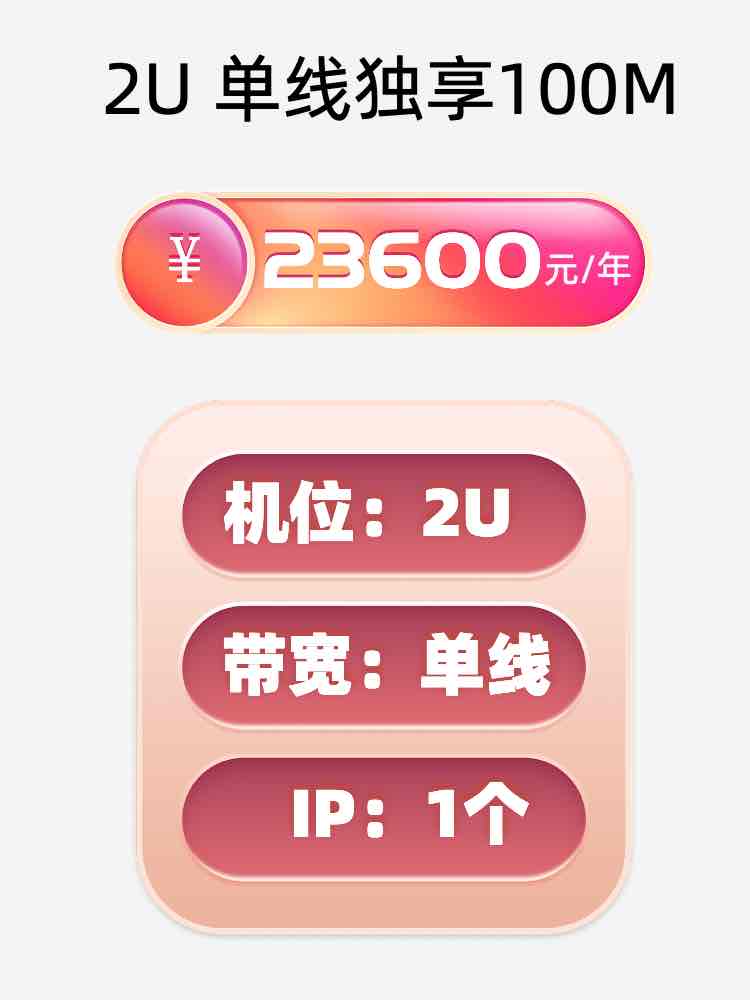 大连单线100M服务器托管价格